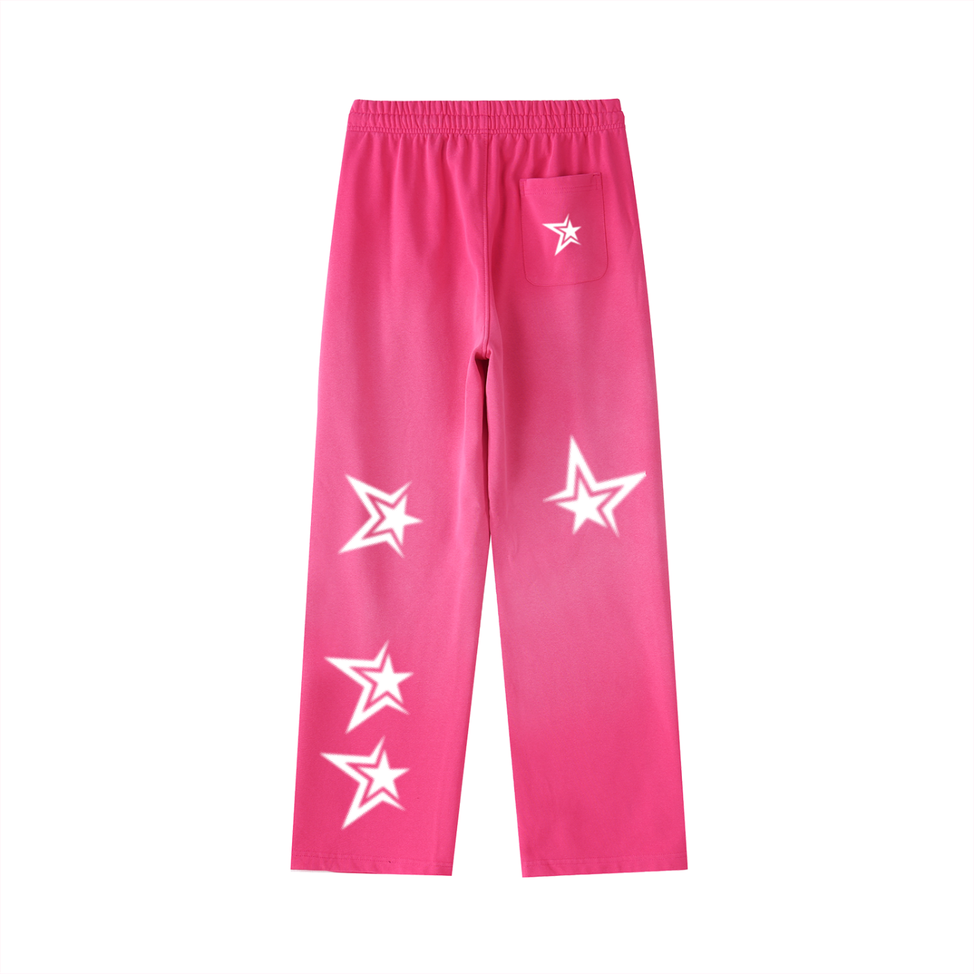 PinkGrade™ Y2K Star Gradient Straight-Leg Sweatpants