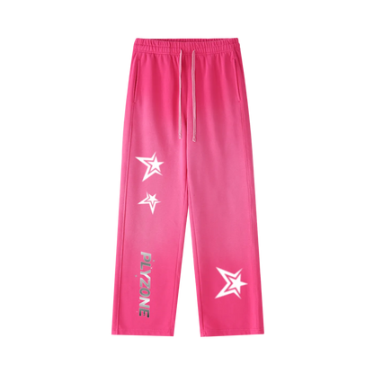 PinkGrade™ Y2K Star Gradient Straight-Leg Sweatpants